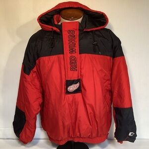Vintage STARTER NHL Detroit Red Wings Pullover Jacket Men’s size XL